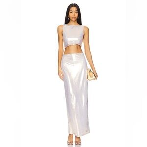 Pearl Maxi Set in Pale Gold